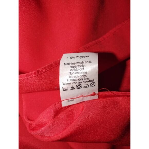 J Crew Womens Racerback Cami Top 2 Red 100 Polyester Scoop Neck Style 58877 - Picture 6 of 9